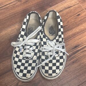 Vans Black and White Checkered Sneakers